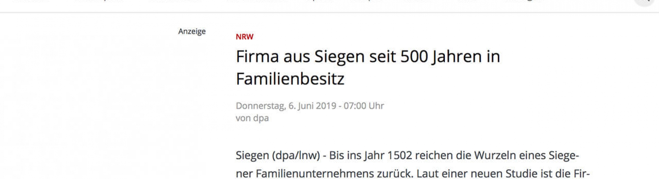 Älteste Familienunternehmen Deutschlands | The Coatinc Company